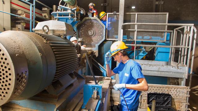 Manutenção em compressores industriais